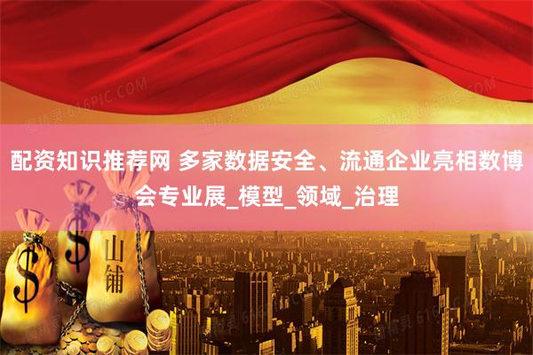 配资知识推荐网 多家数据安全、流通企业亮相数博会专业展_模型_领域_治理